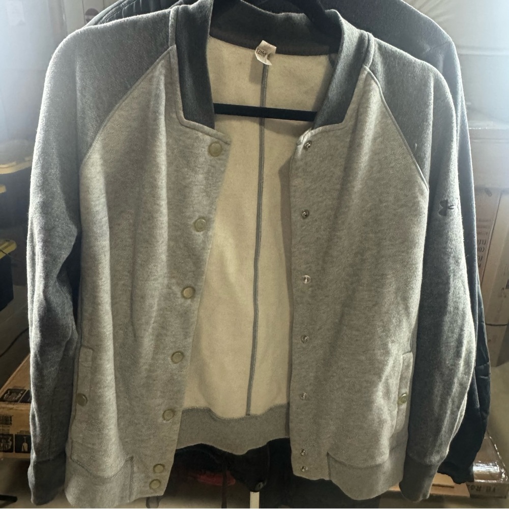 Under Armour Heather Gray ColdGear Hoodie